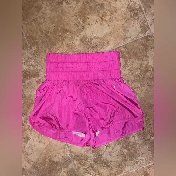 Free people movement the at home athletic shorts in passion fruit pink - Picture 4 of 5